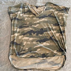 V-Neck Camouflage Shirt